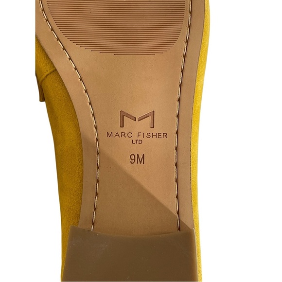MARC FISHER LTD YELLOW SUEDE CHANGE  LOAFERS SZ 9 MED NWOT - Picture 5 of 12